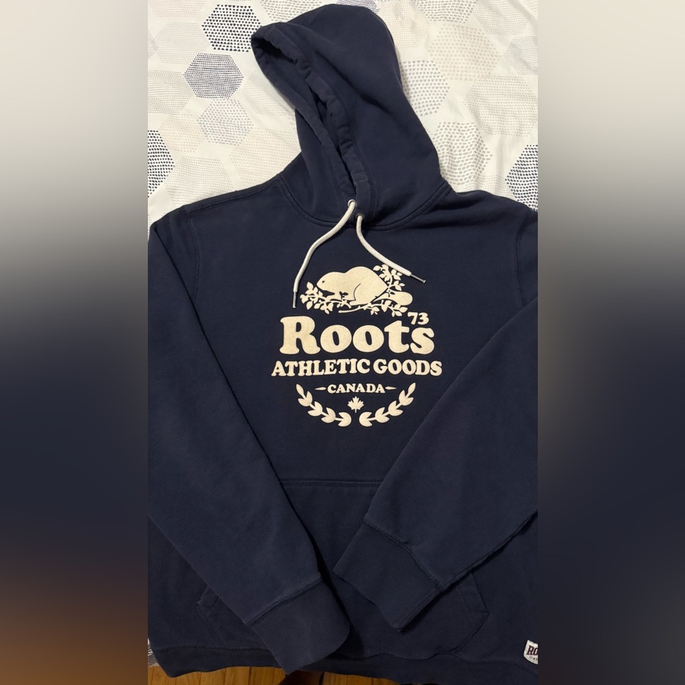 Roots Men's Dark Blue Athletic Hoodie